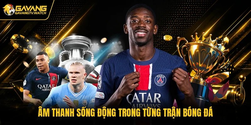 Âm thanh sống động trong từng trận bóng đá