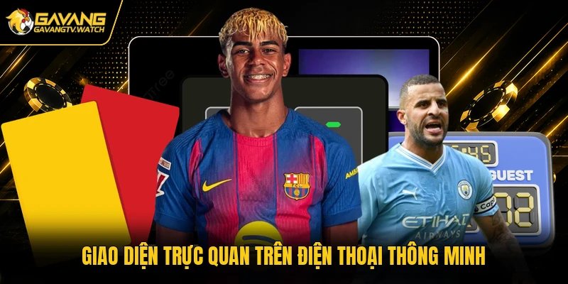Giao diện trực quan trên điện thoại thông minh