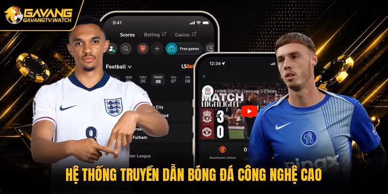 Hệ thống truyền dẫn bóng đá công nghệ cao