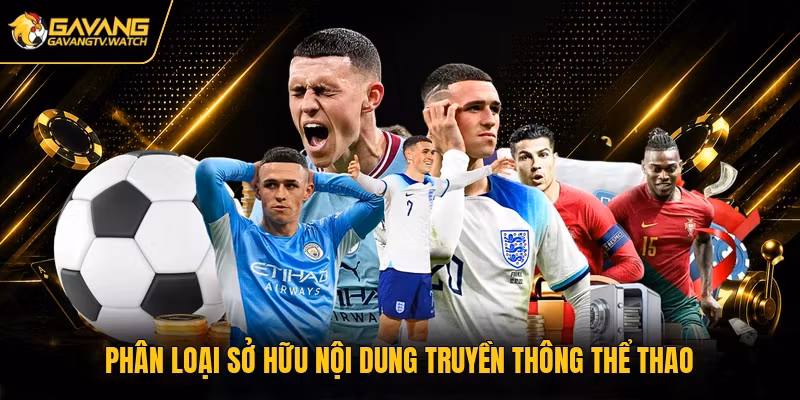 Phân loại sở hữu nội dung truyền thông thể thao