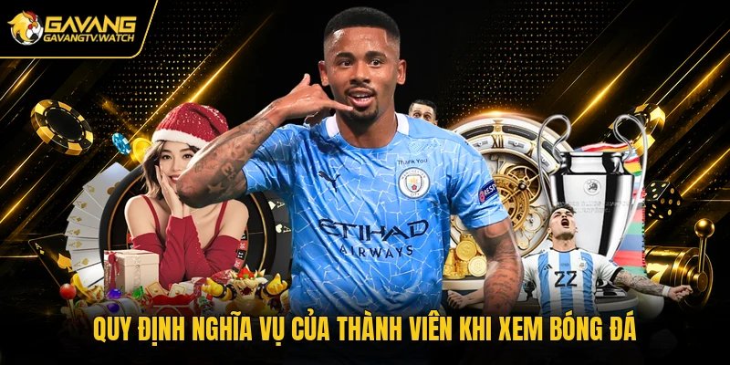 Quy định nghĩa vụ của thành viên khi xem bóng đá