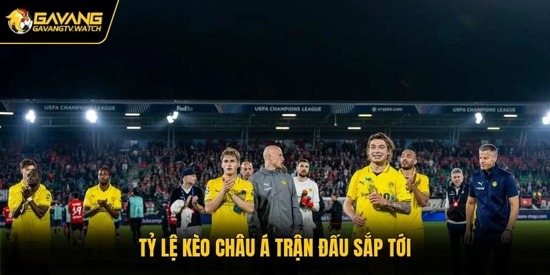 Tỷ lệ kèo châu Á trận đấu sắp tới