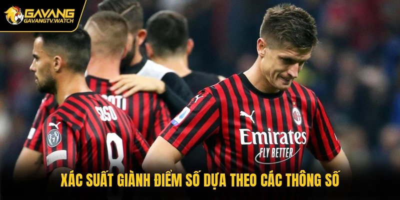 Xác suất giành điểm số dựa theo các thông số
